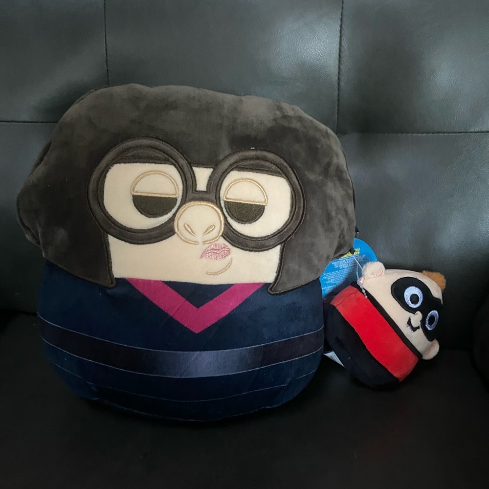 Squishmallows Edna Mode & Jack Jack 12” and 3” Stuffed Plush